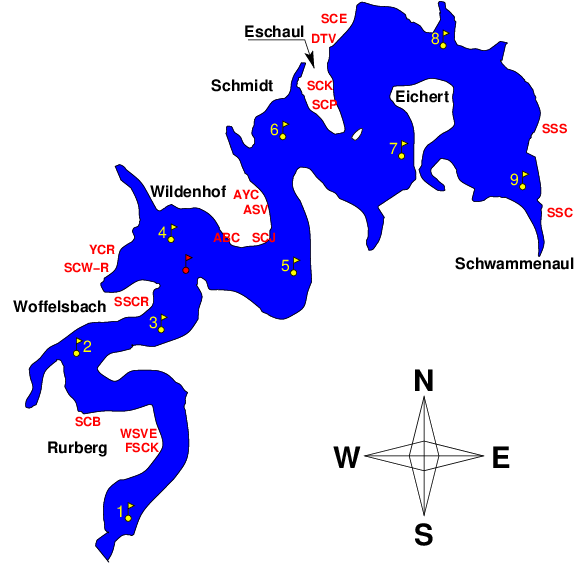 Rursee-Karte